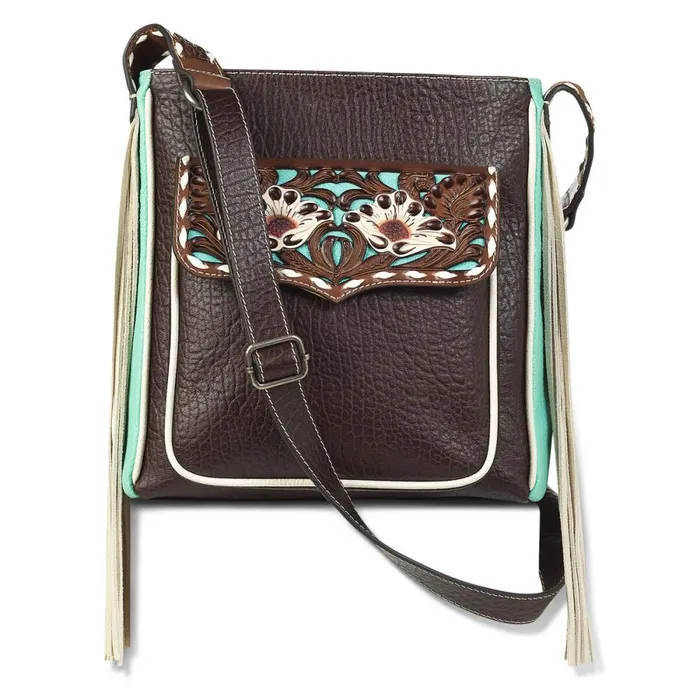 Monroe Crossbody Brown Women Ariat Bags and Wallets
