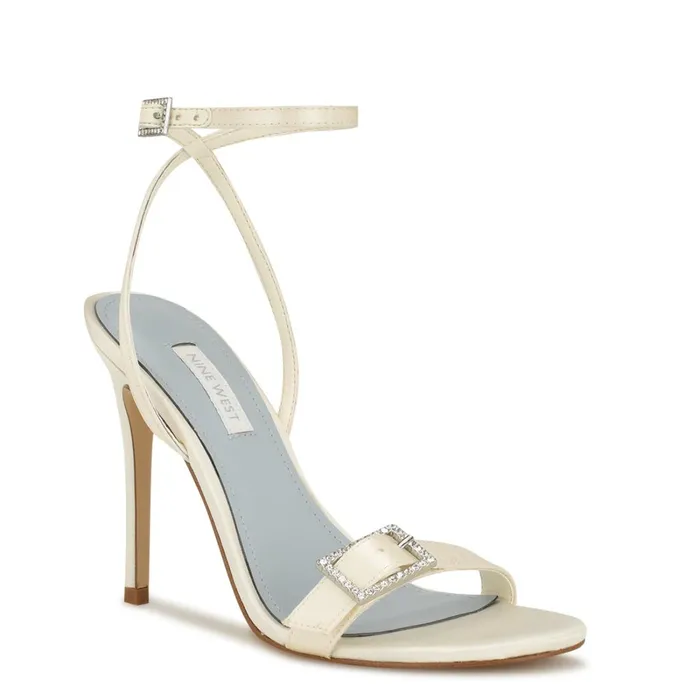 Moras Dress Sandals Ivory Women Nine West Heeled Moras Dress Sandals Ivory Women Nine West Heeled