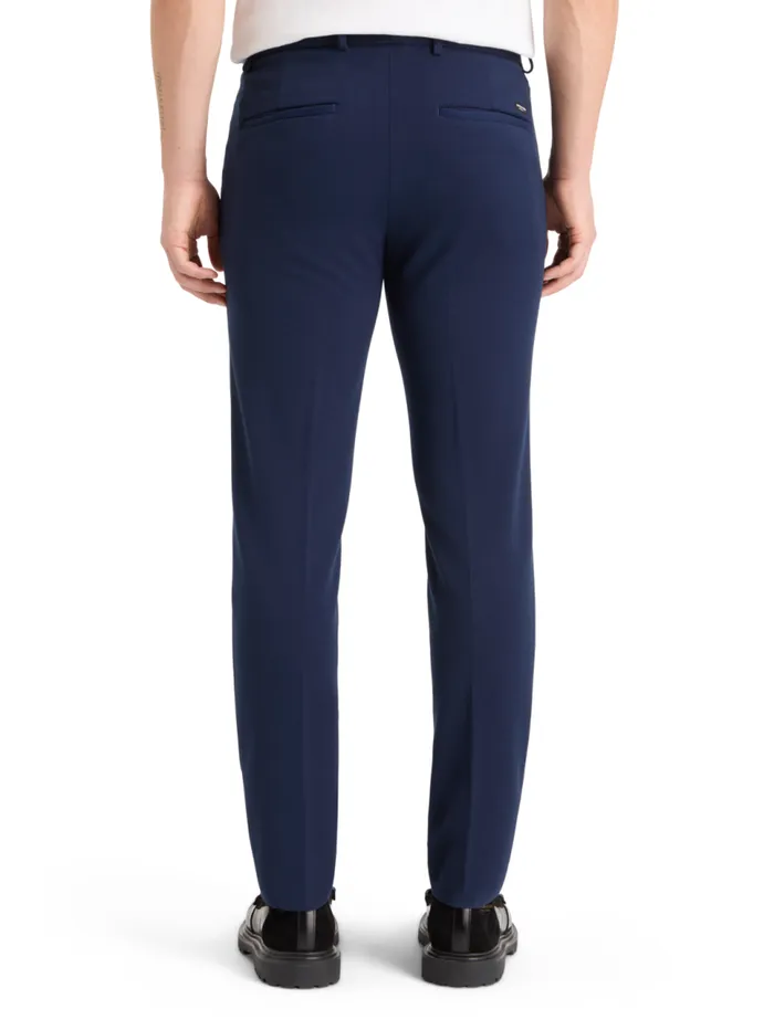 Mott 8211 Knitted Slim Fit Chino Black Melange Men Scotch and Soda Pants