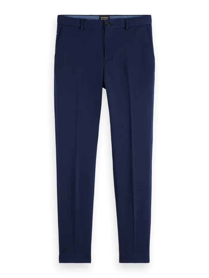 Mott 8211 Knitted Slim Fit Chino Black Melange Men Scotch and Soda Pants
