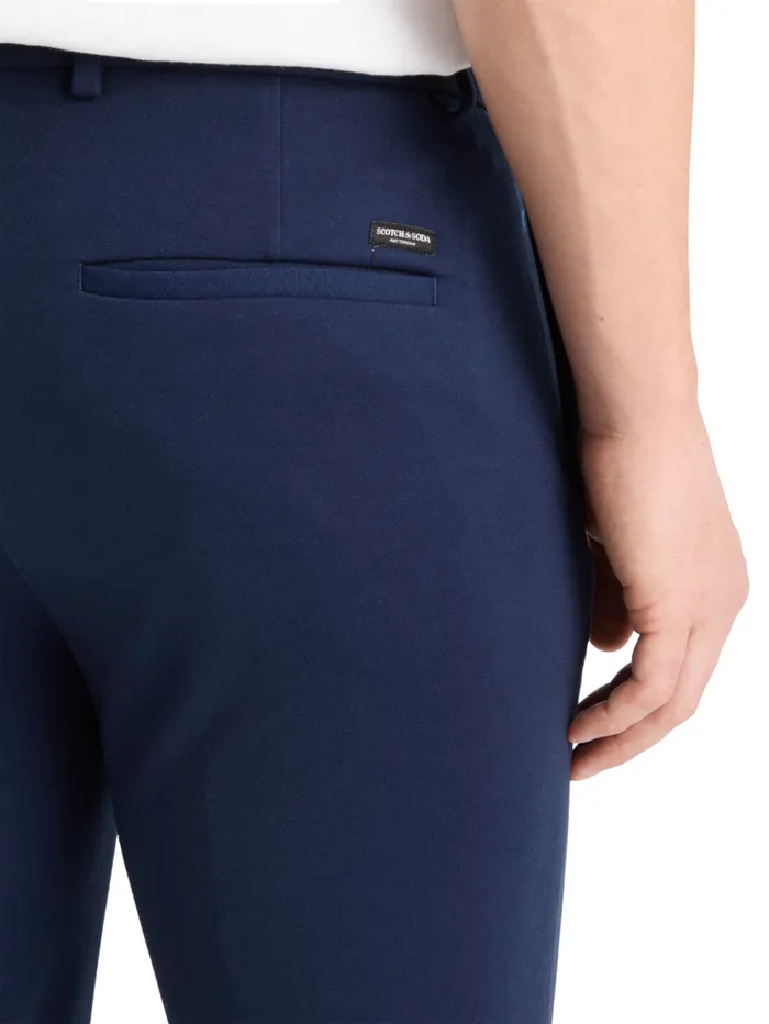 Mott 8211 Knitted Slim Fit Chino Black Melange Men Scotch and Soda Pants
