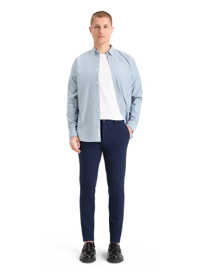 Mott 8211 Knitted Slim Fit Chino Black Melange Men Scotch and Soda Pants