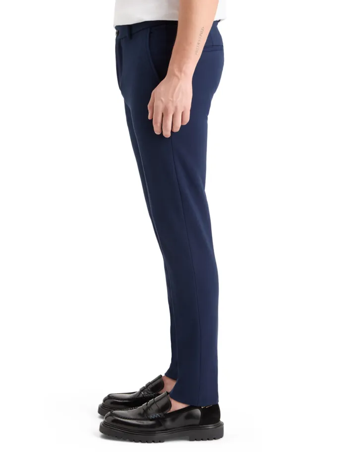 Mott 8211 Knitted Slim Fit Chino Black Melange Men Scotch and Soda Pants
