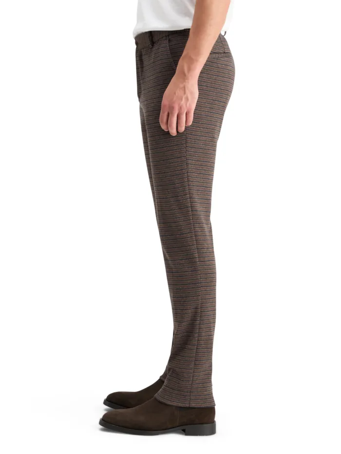 Mott 8211 Knitted Slim Fit Chino Black Melange Men Scotch and Soda Pants