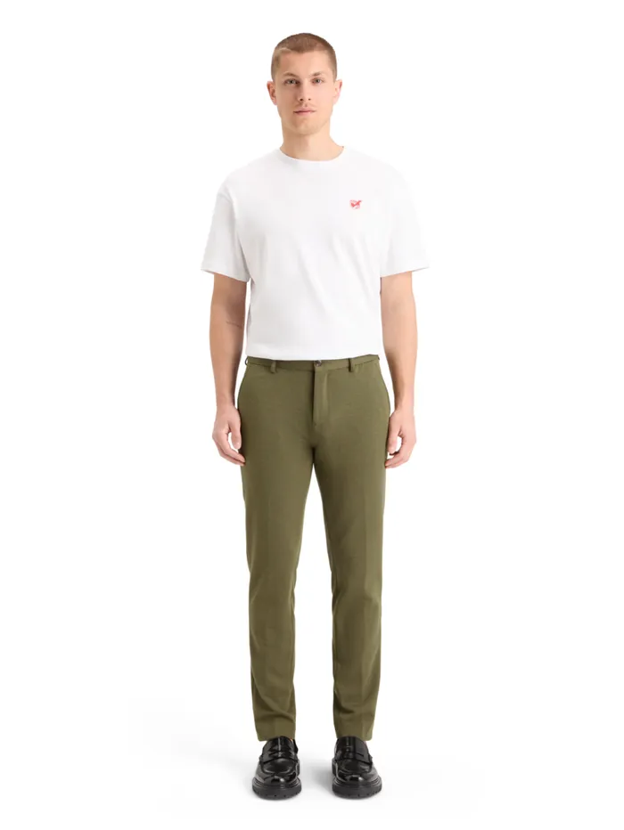 Mott 8211 Knitted Slim Fit Chino Black Melange Men Scotch and Soda Pants
