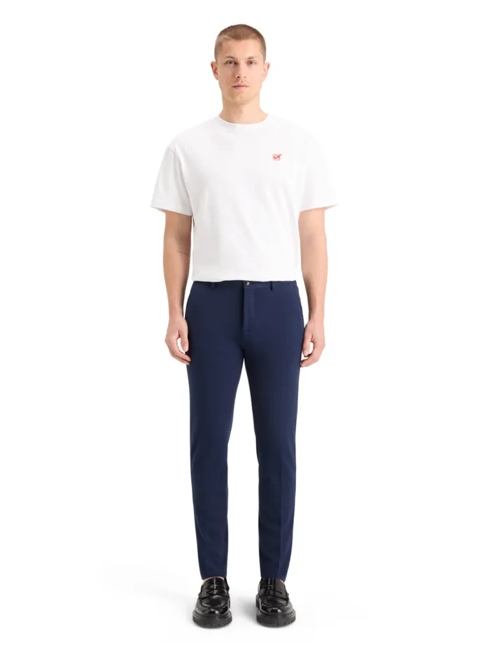 Mott 8211 Knitted Slim Fit Chino Black Melange Men Scotch and Soda Pants