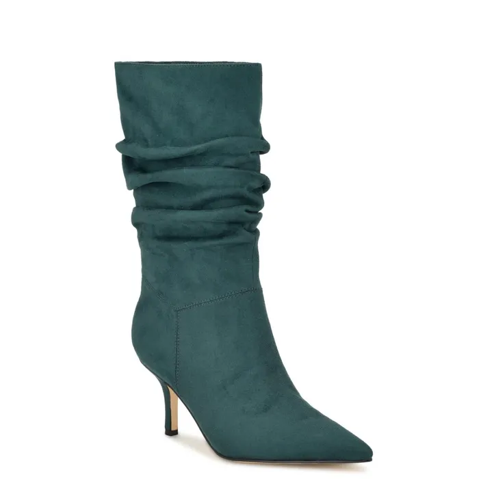 Mycki Dress Boots Dark Green Women Nine West Boots and Booties Mycki Dress Boots Dark Green Women Nine West Boots and Booties
