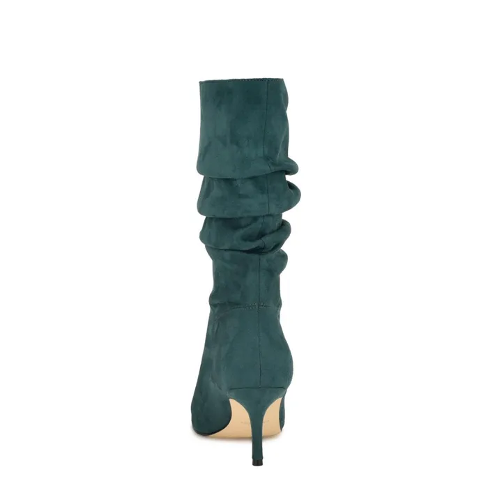 Mycki Dress Boots Dark Green Women Nine West Boots and Booties Mycki Dress Boots Dark Green Women Nine West Boots and Booties