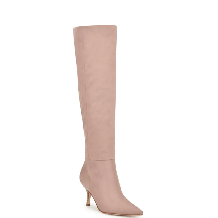 Myfin Dress Boots Light Pink Women Nine West Boots and Booties Myfin Dress Boots Light Pink Women Nine West Boots and Booties