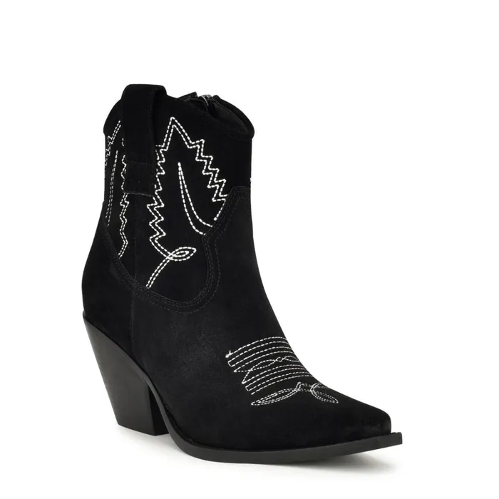 Nallas Western Booties Black Women Nine West Boots and Booties Nallas Western Booties Black Women Nine West Boots and Booties