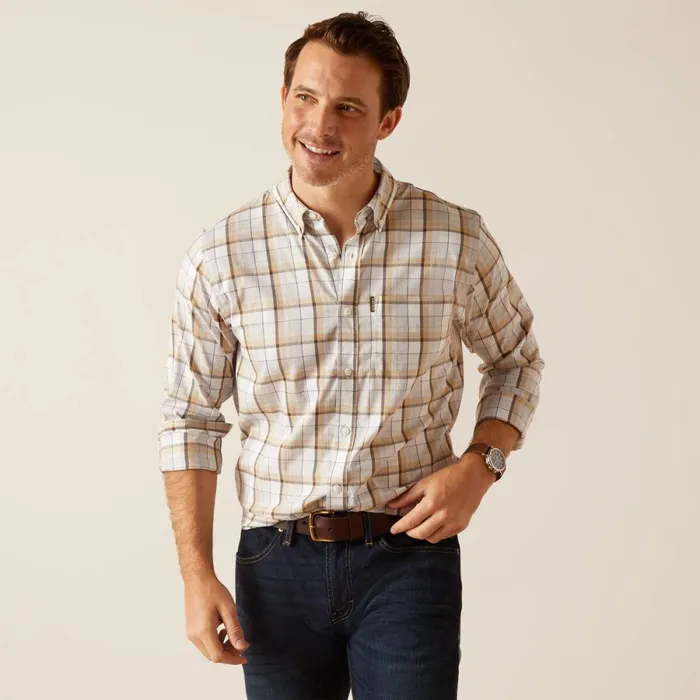 Napa Shirt Tan Check Men Ariat Button Down Shirts