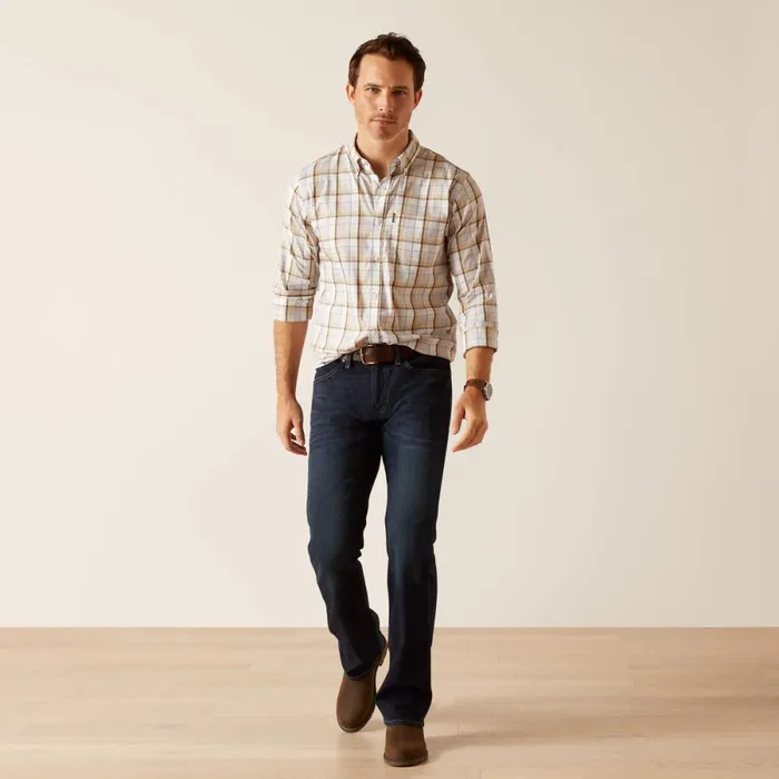 Napa Shirt Tan Check Men Ariat Button Down Shirts Napa Shirt Tan Check Men Ariat Button Down Shirts