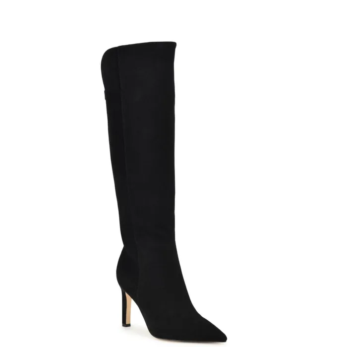 Napts Wide Calf Dress Boots Black Suede Women Nine West Boots and Booties Napts Wide Calf Dress Boots Black Suede Women Nine West Boots and Booties