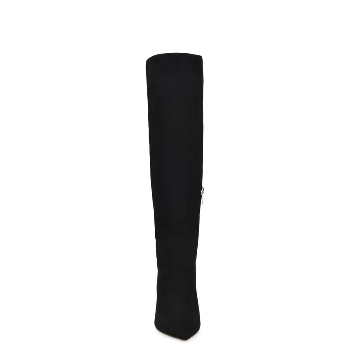 Napts Wide Calf Dress Boots Black Suede Women Nine West Boots and Booties Napts Wide Calf Dress Boots Black Suede Women Nine West Boots and Booties