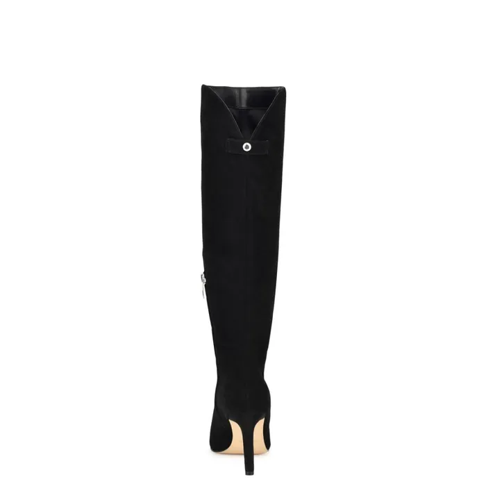 Napts Wide Calf Dress Boots Black Suede Women Nine West Boots and Booties Napts Wide Calf Dress Boots Black Suede Women Nine West Boots and Booties