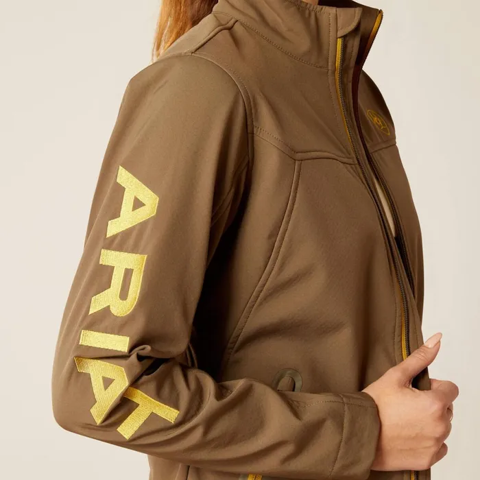 New Team Softshell Jacket Canteen Women Ariat English Riding New Team Softshell Jacket Canteen Women Ariat English Riding