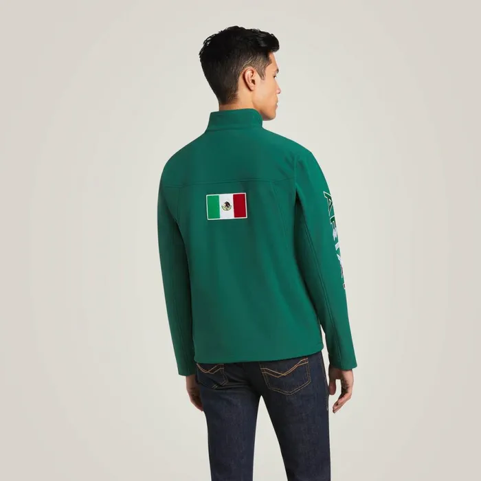 New Team Softshell MEXICO Jacket Verde Men Ariat Jackets and Vests