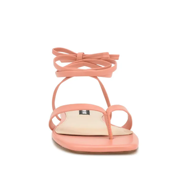 News Ankle Wrap Flat Sandals Peach Women Nine West Flats News Ankle Wrap Flat Sandals Peach Women Nine West Flats