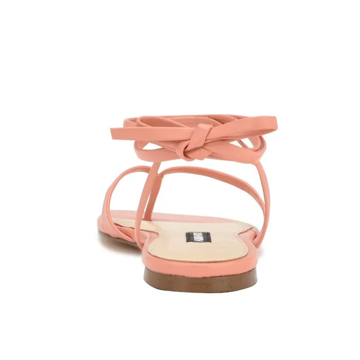 News Ankle Wrap Flat Sandals Peach Women Nine West Flats News Ankle Wrap Flat Sandals Peach Women Nine West Flats
