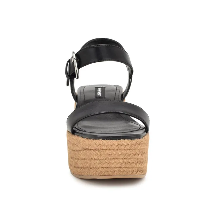 Nillo Espadrille Wedge Sandals Black Women Nine West Sandals Nillo Espadrille Wedge Sandals Black Women Nine West Sandals