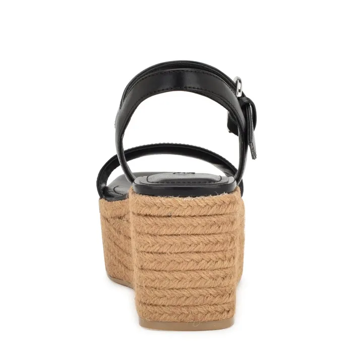 Nillo Espadrille Wedge Sandals Black Women Nine West Sandals Nillo Espadrille Wedge Sandals Black Women Nine West Sandals