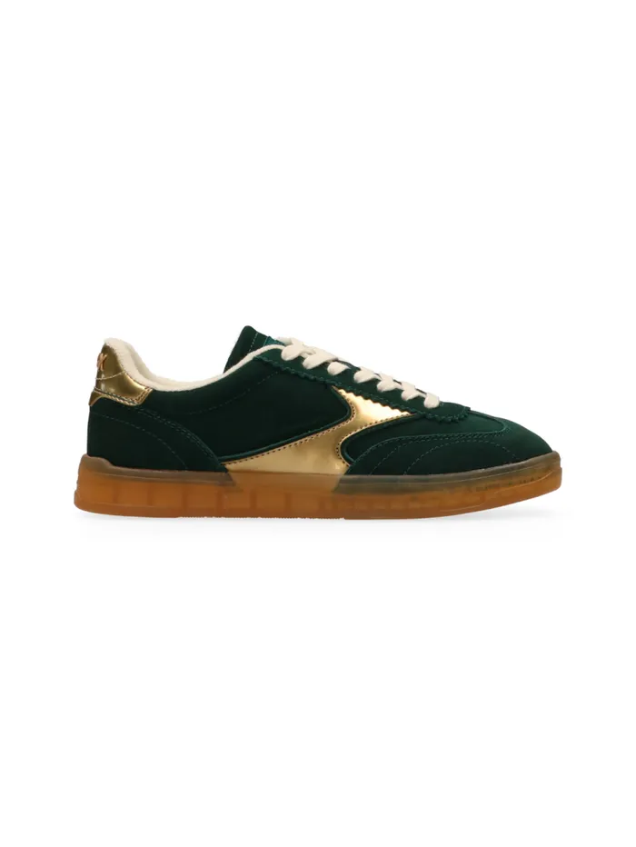 Nixie Cypress Green Gold Women Scotch and Soda Sneakers