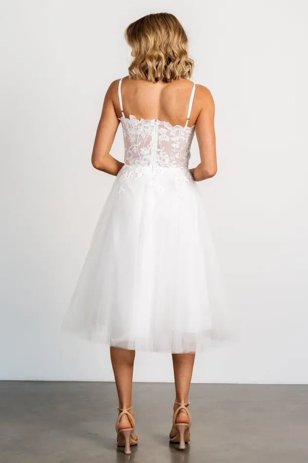 Noelle Shimmer Midi Dress Off White Women Baltic Born Embellished Sequin Noelle Shimmer Midi Dress Off White Women Baltic Born Embellished Sequin
