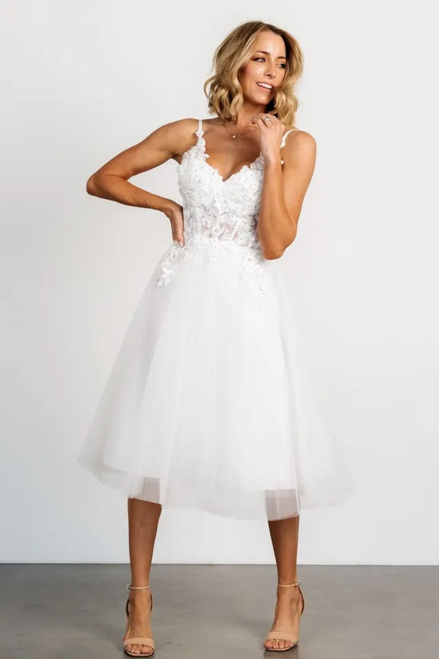 Noelle Shimmer Midi Dress Off White Women Baltic Born Embellished Sequin Noelle Shimmer Midi Dress Off White Women Baltic Born Embellished Sequin