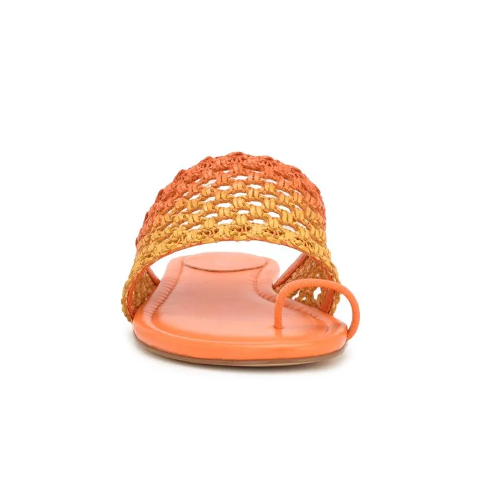 Nolah Flat Slide Sandals Orange Yellow Ombre Women Nine West Sandals Nolah Flat Slide Sandals Orange Yellow Ombre Women Nine West Sandals