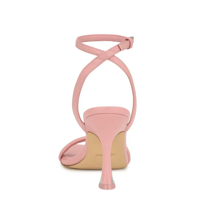 Nyra Ankle Strap Sandals Pink Women Nine West Heeled Nyra Ankle Strap Sandals Pink Women Nine West Heeled