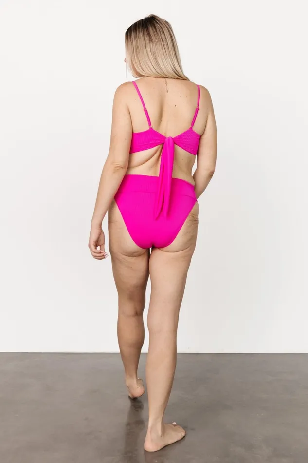 Oakland Ribbed Bikini Bottoms Pink Women Baltic Born Bikini Oakland Ribbed Bikini Bottoms Pink Women Baltic Born Bikini