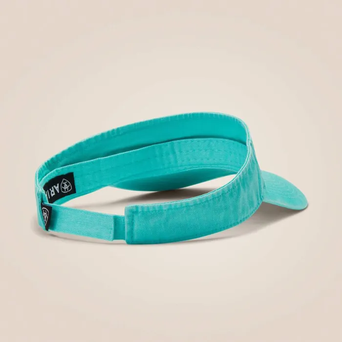 Offset Box Logo Visor Turquoise Women Ariat Hats and Caps