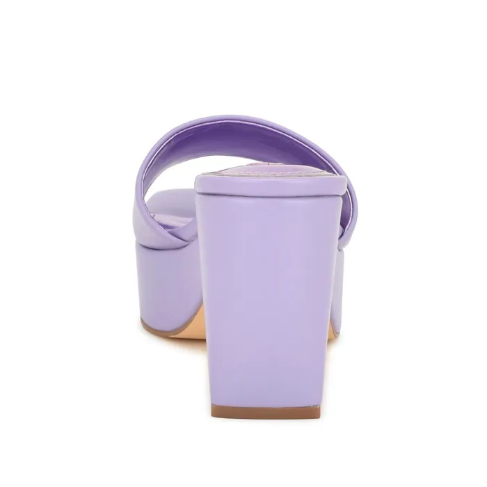 Oklee Platform Slide Sandals Lilac Women Nine West Mid Heels Oklee Platform Slide Sandals Lilac Women Nine West Mid Heels