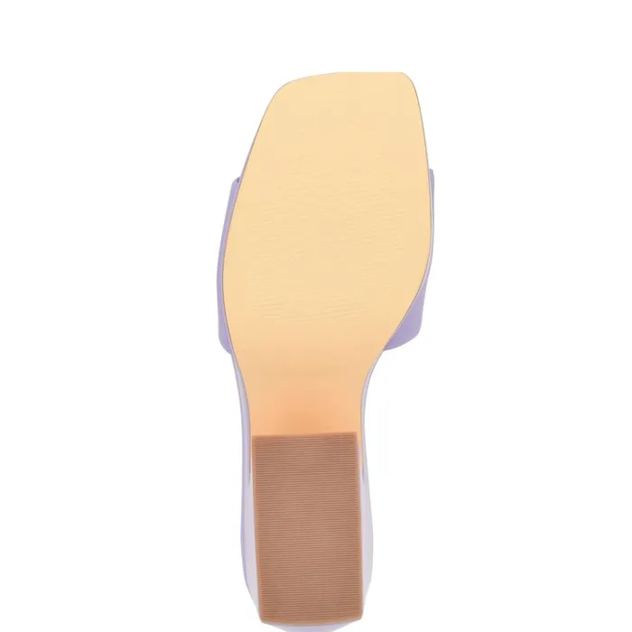 Oklee Platform Slide Sandals Lilac Women Nine West Mid Heels Oklee Platform Slide Sandals Lilac Women Nine West Mid Heels