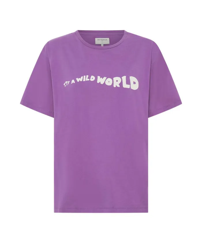 One Teaspoon Basic Tees ITS A WILD WORLD BASKETBALL TEE 8211 Women One Teaspoon Basic Tees ITS A WILD WORLD BASKETBALL TEE 8211 Women