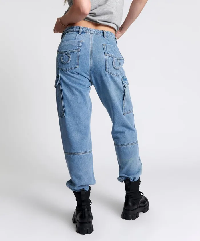 One Teaspoon Bottoms BERLIN BLUE CARGO MOTION JEANS 8211 Women One Teaspoon Bottoms BERLIN BLUE CARGO MOTION JEANS 8211 Women