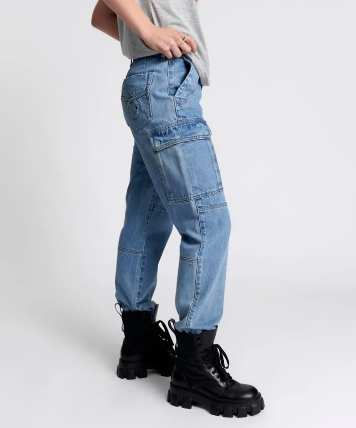One Teaspoon Bottoms BERLIN BLUE CARGO MOTION JEANS 8211 Women One Teaspoon Bottoms BERLIN BLUE CARGO MOTION JEANS 8211 Women