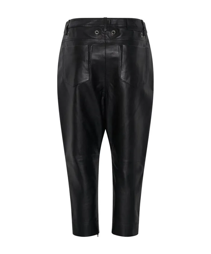 One Teaspoon Bottoms BROOKLYN CROPPED LEATHER BOYFRIEND PANT 8211 Women One Teaspoon Bottoms BROOKLYN CROPPED LEATHER BOYFRIEND PANT 8211 Women