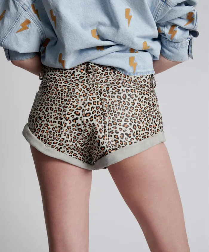 One Teaspoon Bottoms LEOPARD PRINT LEATHER LOW WAIST BANDITS 8211 Women One Teaspoon Bottoms LEOPARD PRINT LEATHER LOW WAIST BANDITS 8211 Women