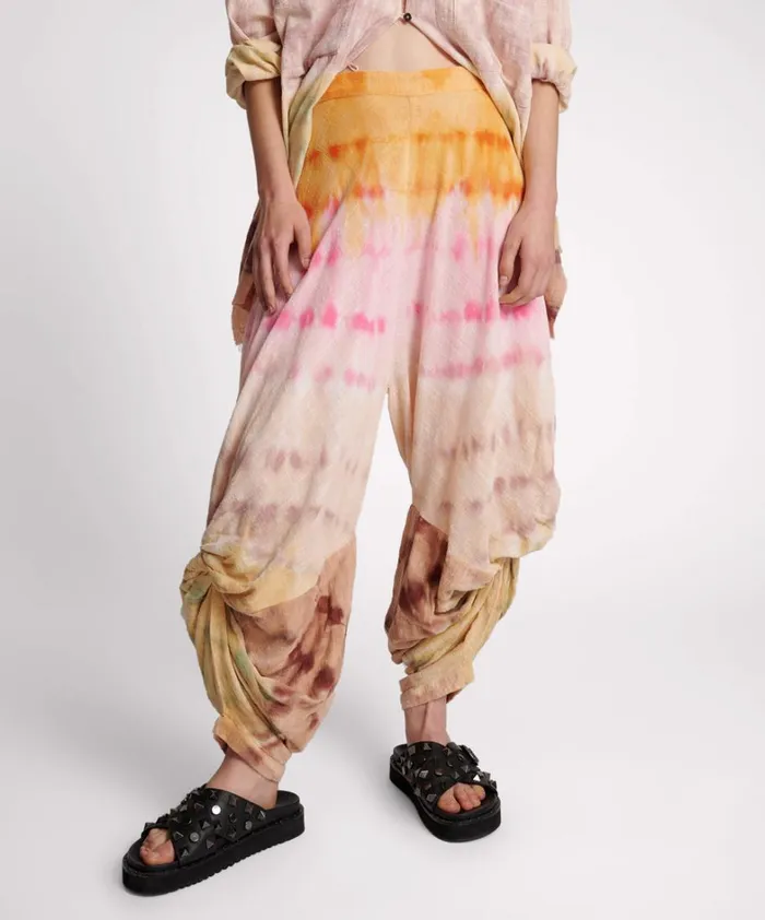 One Teaspoon Bottoms MIRAGE HAND DYED MUSLIN GYPSY PANT 8211 Women One Teaspoon Bottoms MIRAGE HAND DYED MUSLIN GYPSY PANT 8211 Women