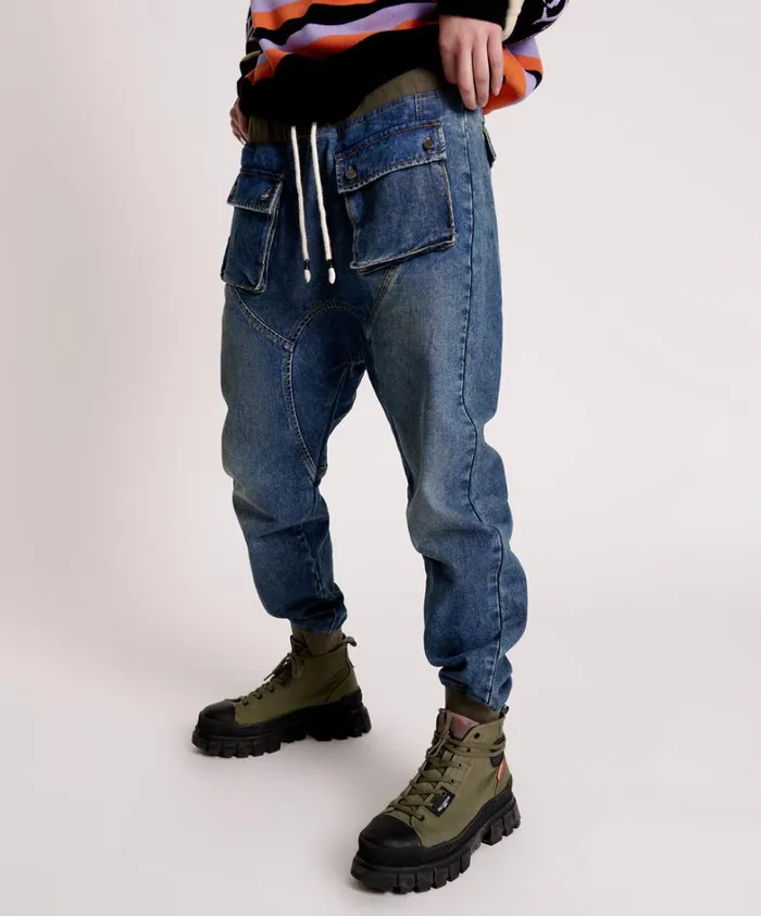One Teaspoon Bottoms USED BLUE CADET JEANS 8211 Women One Teaspoon Bottoms USED BLUE CADET JEANS 8211 Women