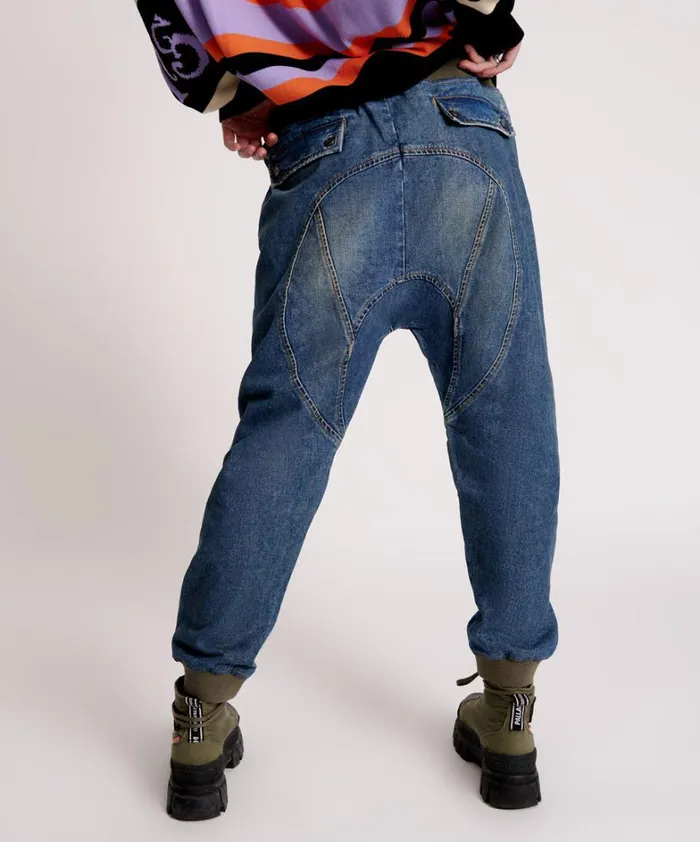 One Teaspoon Bottoms USED BLUE CADET JEANS 8211 Women One Teaspoon Bottoms USED BLUE CADET JEANS 8211 Women
