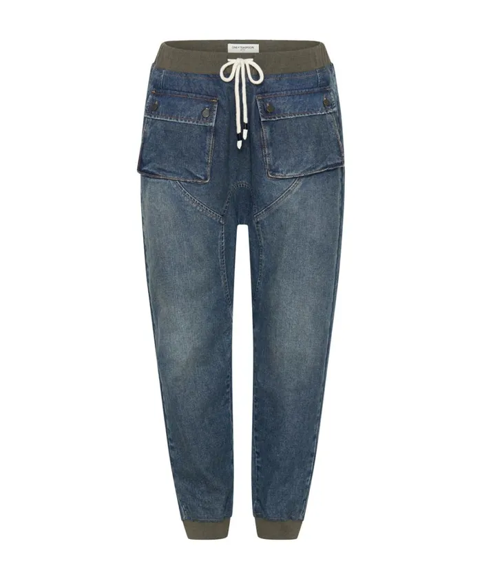 One Teaspoon Bottoms USED BLUE CADET JEANS 8211 Women One Teaspoon Bottoms USED BLUE CADET JEANS 8211 Women