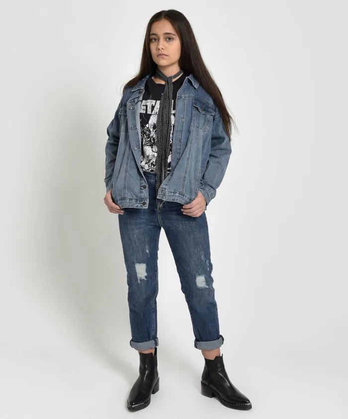 One Teaspoon Denim Jackets KIDS ALL START DENIM JACKET 8211 WomenKids
