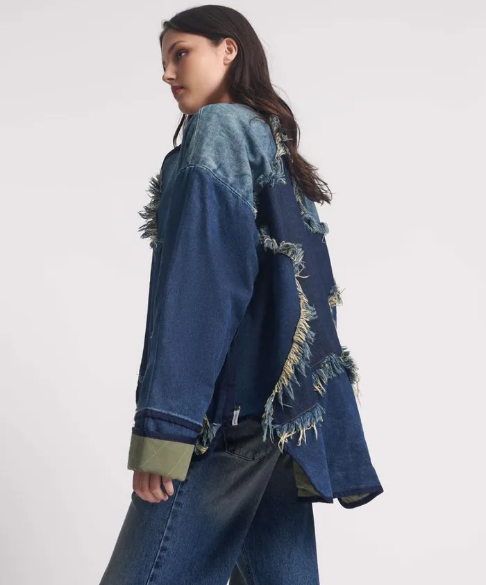 One Teaspoon Denim Jackets MEMPHIS DARK STAR DENIM WADDED JACKET 8211 Women One Teaspoon Denim Jackets MEMPHIS DARK STAR DENIM WADDED JACKET 8211 Women