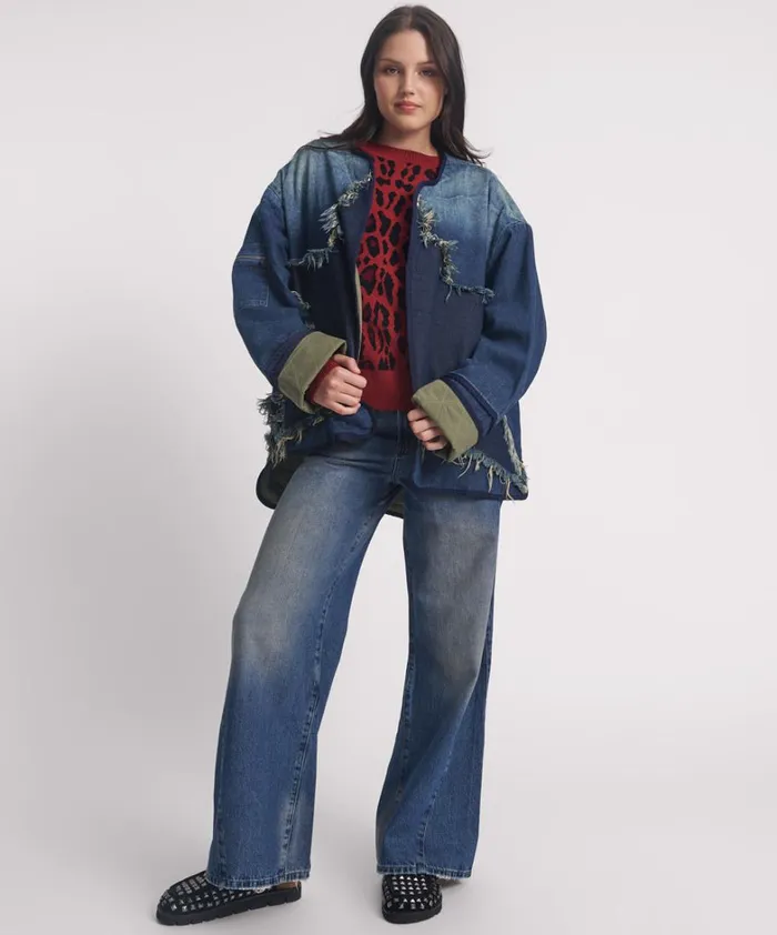 One Teaspoon Denim Jackets MEMPHIS DARK STAR DENIM WADDED JACKET 8211 Women One Teaspoon Denim Jackets MEMPHIS DARK STAR DENIM WADDED JACKET 8211 Women