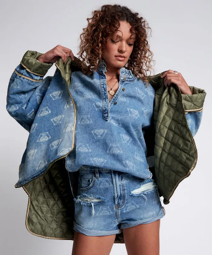 One Teaspoon Denim Jackets STUFFED MEDUSA DENIM JACKET 8211 Women