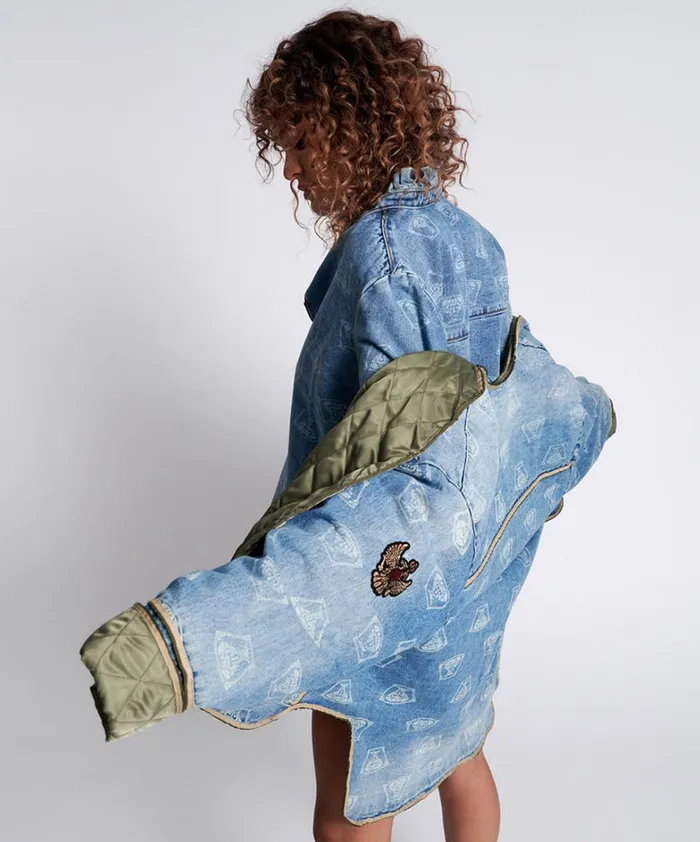 One Teaspoon Denim Jackets STUFFED MEDUSA DENIM JACKET 8211 Women One Teaspoon Denim Jackets STUFFED MEDUSA DENIM JACKET 8211 Women