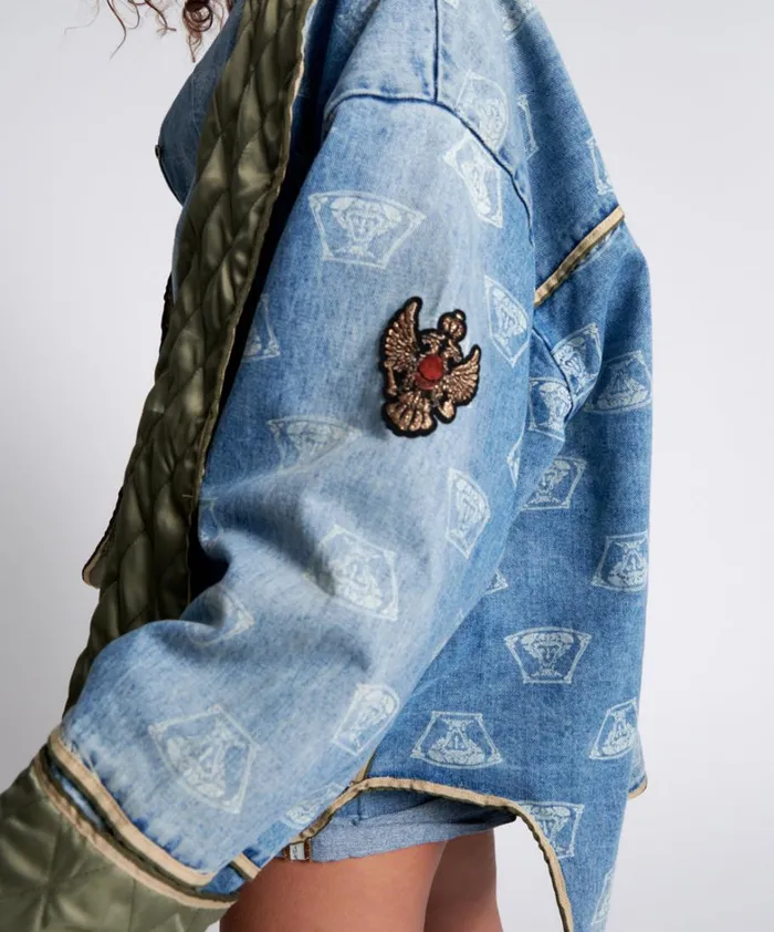 One Teaspoon Denim Jackets STUFFED MEDUSA DENIM JACKET 8211 Women One Teaspoon Denim Jackets STUFFED MEDUSA DENIM JACKET 8211 Women