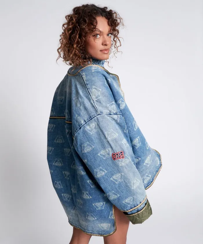 One Teaspoon Denim Jackets STUFFED MEDUSA DENIM JACKET 8211 Women One Teaspoon Denim Jackets STUFFED MEDUSA DENIM JACKET 8211 Women